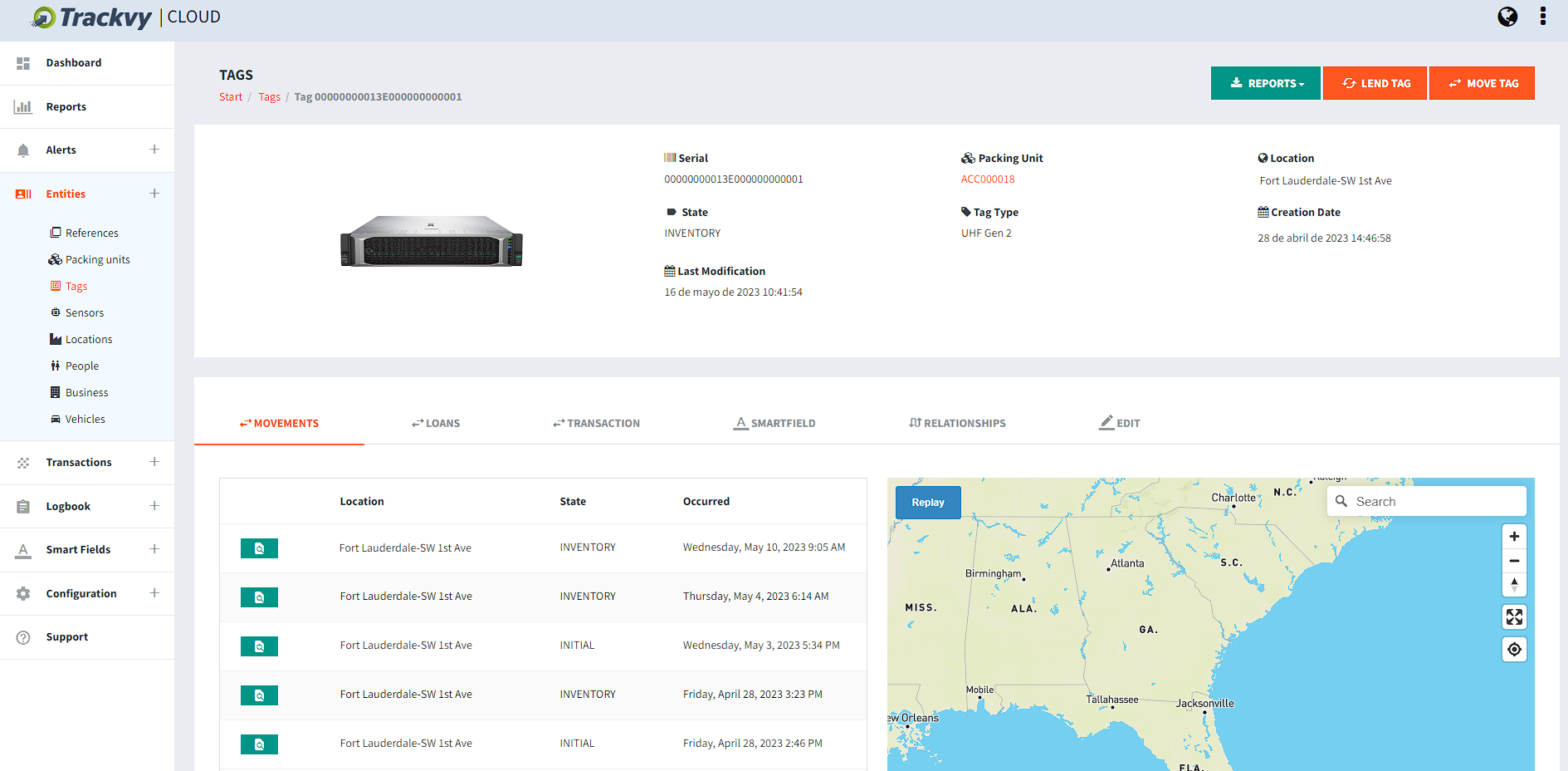 Trackvy Cloud Dashboard